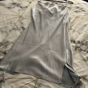 Slip dress- silver/grey. Size large. New with tag